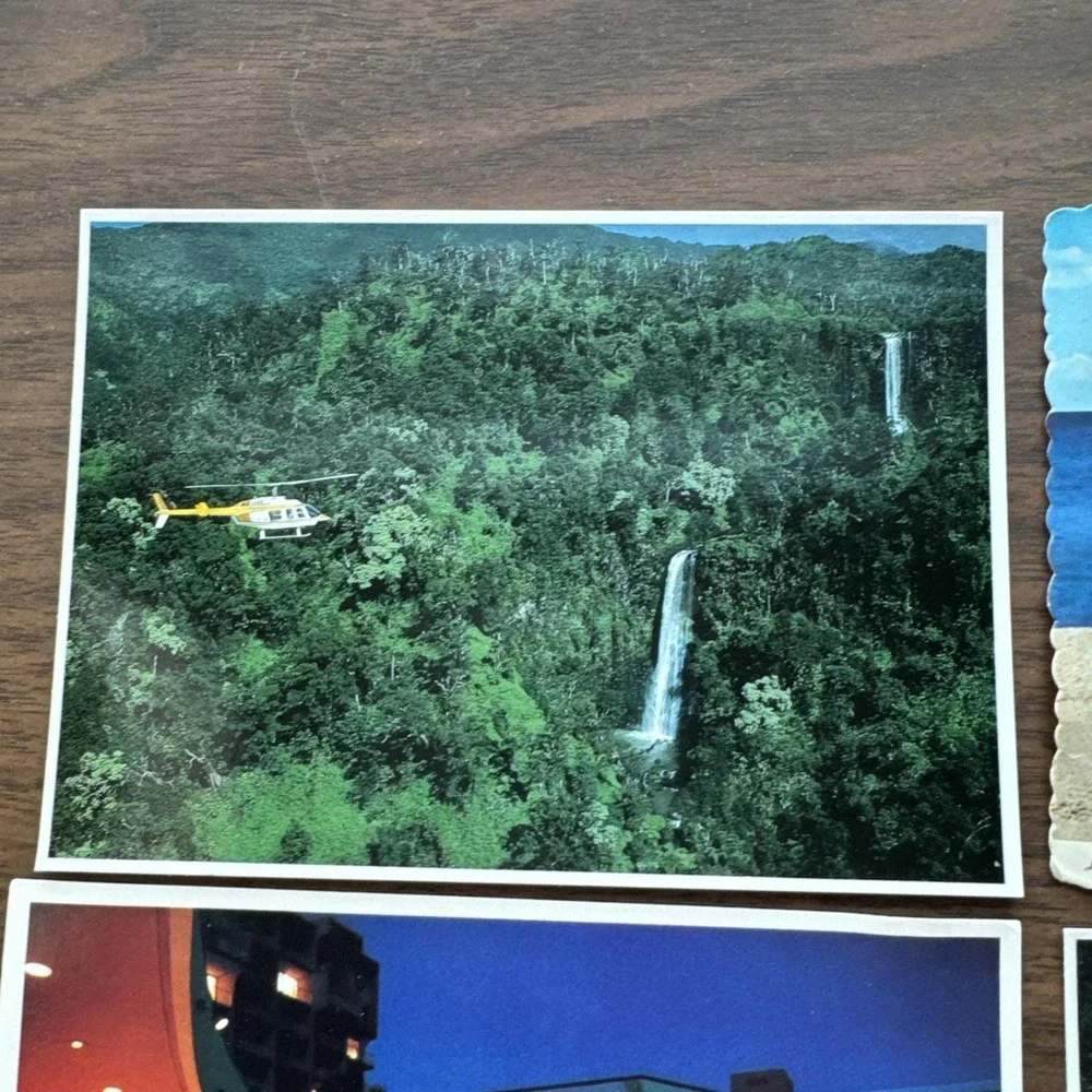 VTG‎ Lot 8 Hawaii Postcards Hotels Beach Air View Topless Bathing Beauty 1980s